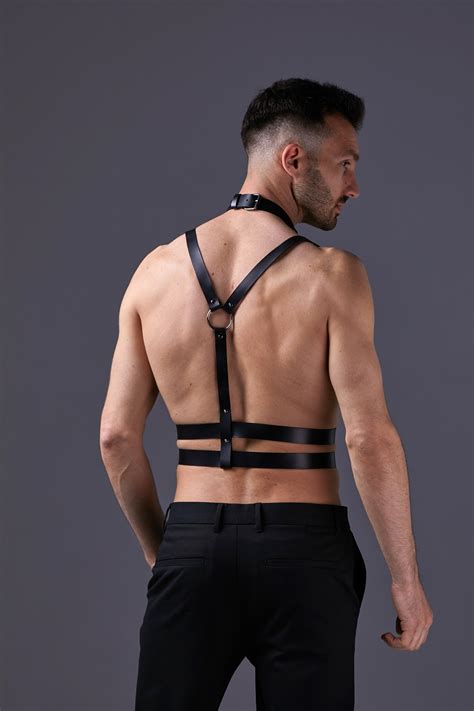 gay harness|Men's Body Harness / Mens Chest Leather & Chain Harnesses.